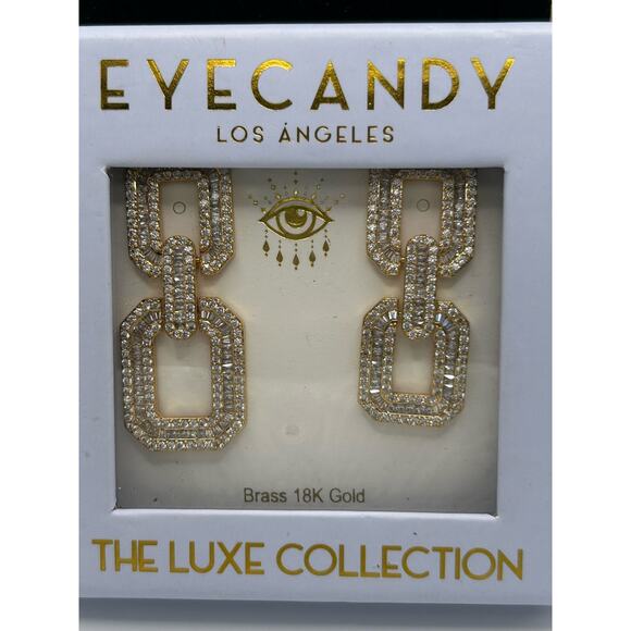 Eye Candy LA Luxe Collection 18k Gold Plated Earrings - Picture 11 of 11